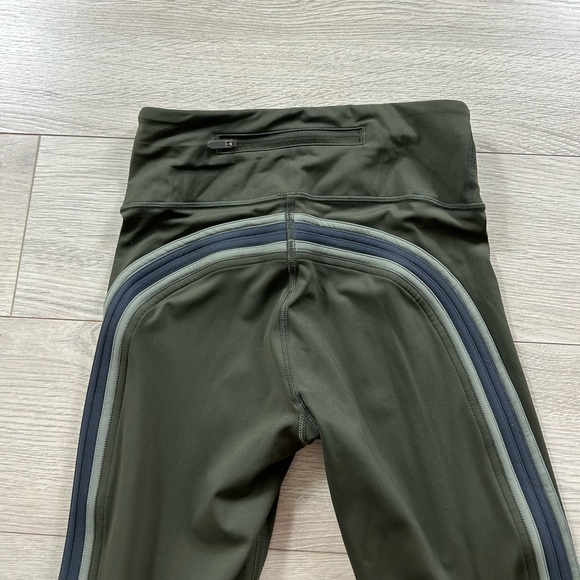 Lululemon Run Crew Tight Leggings *28" Dark Olive / Obsidian / Grey Sage - Picture 7 of 16